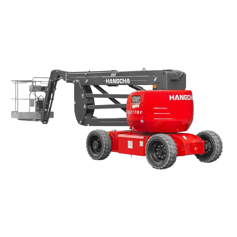 منصة ذراع مفصلية كهربائية هانغشا بارتفاع عمل 17 متر