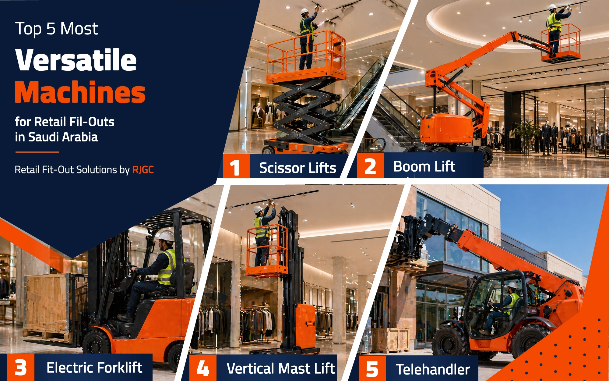 أفضل 5 معدات متعددة الاستخدامات لمشاريع تجهيز المحلات التجارية في السعودية